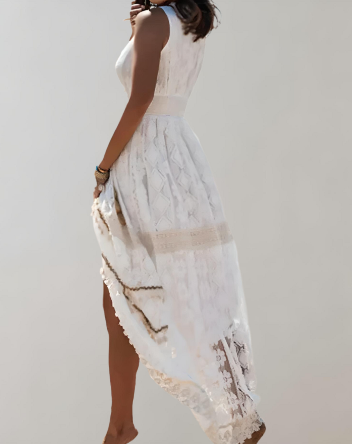 Ivyshape | Elegant Women's Summer Dress in Boho Style