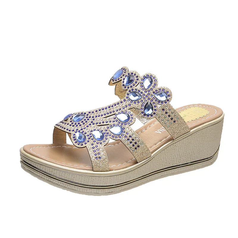 Ivyshape | Women's Gem Platform Sandals Trendy