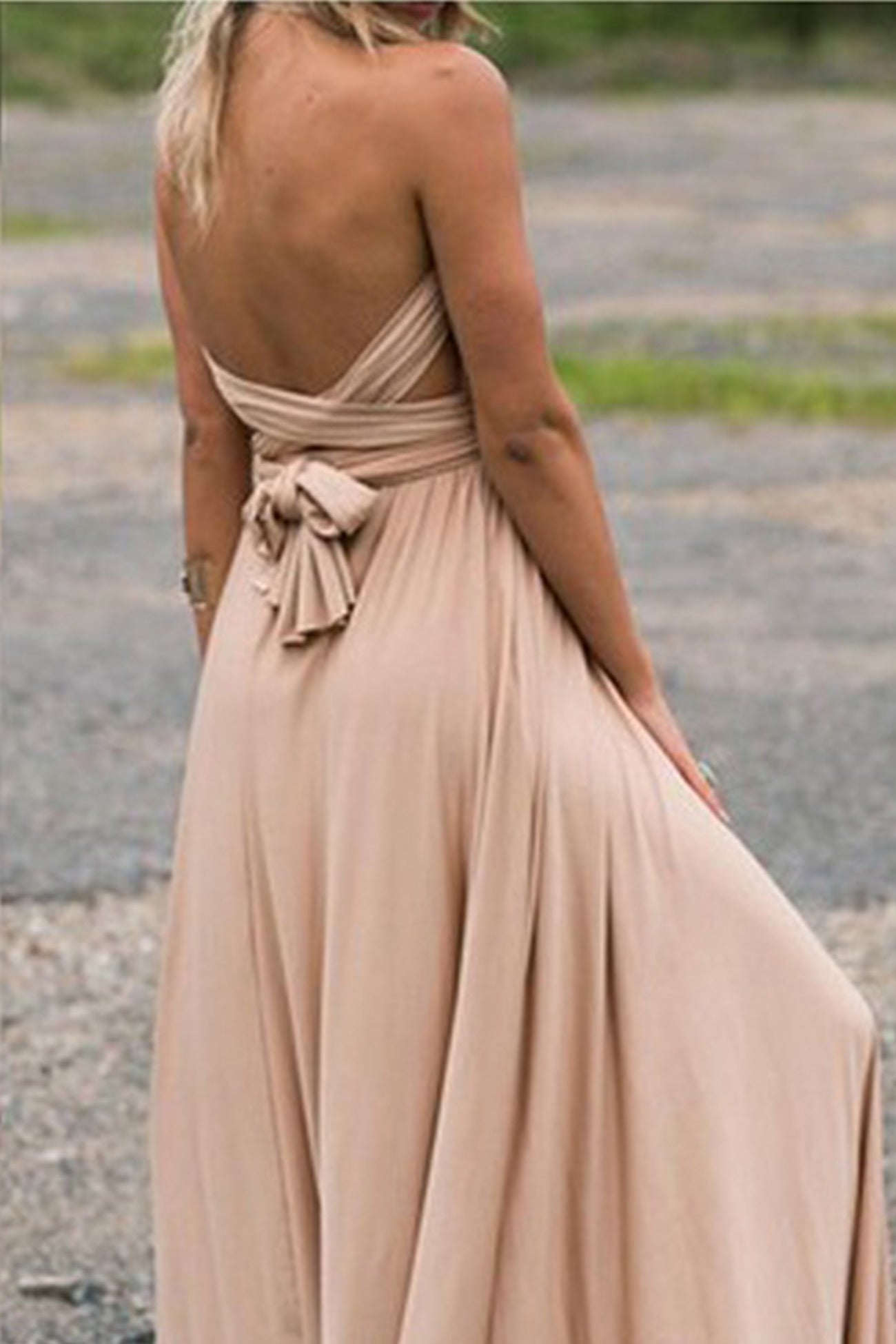 Ivyshape | Multi-Wear Strapless Maxi Dress