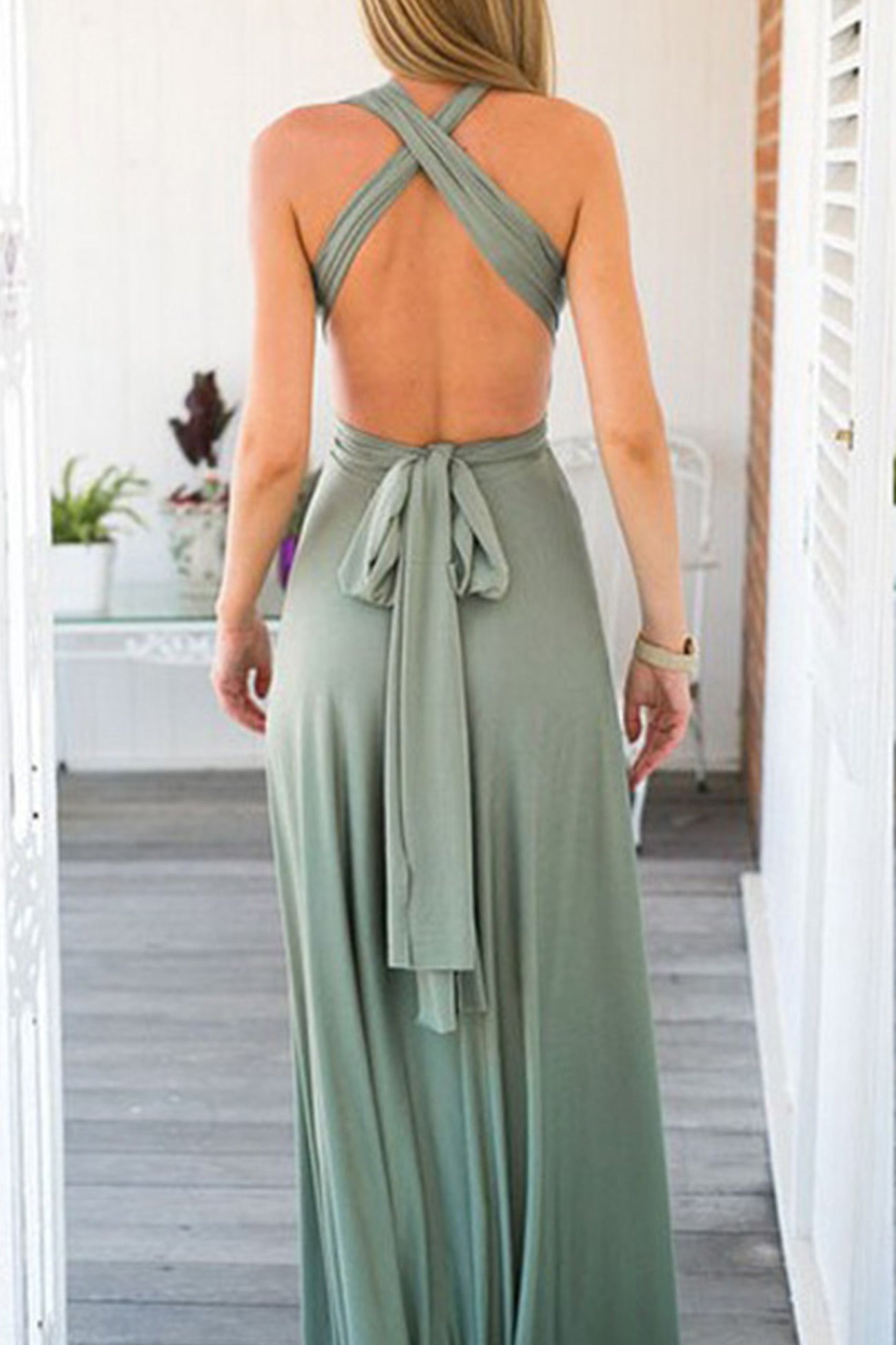 Ivyshape | Multi-Wear Strapless Maxi Dress