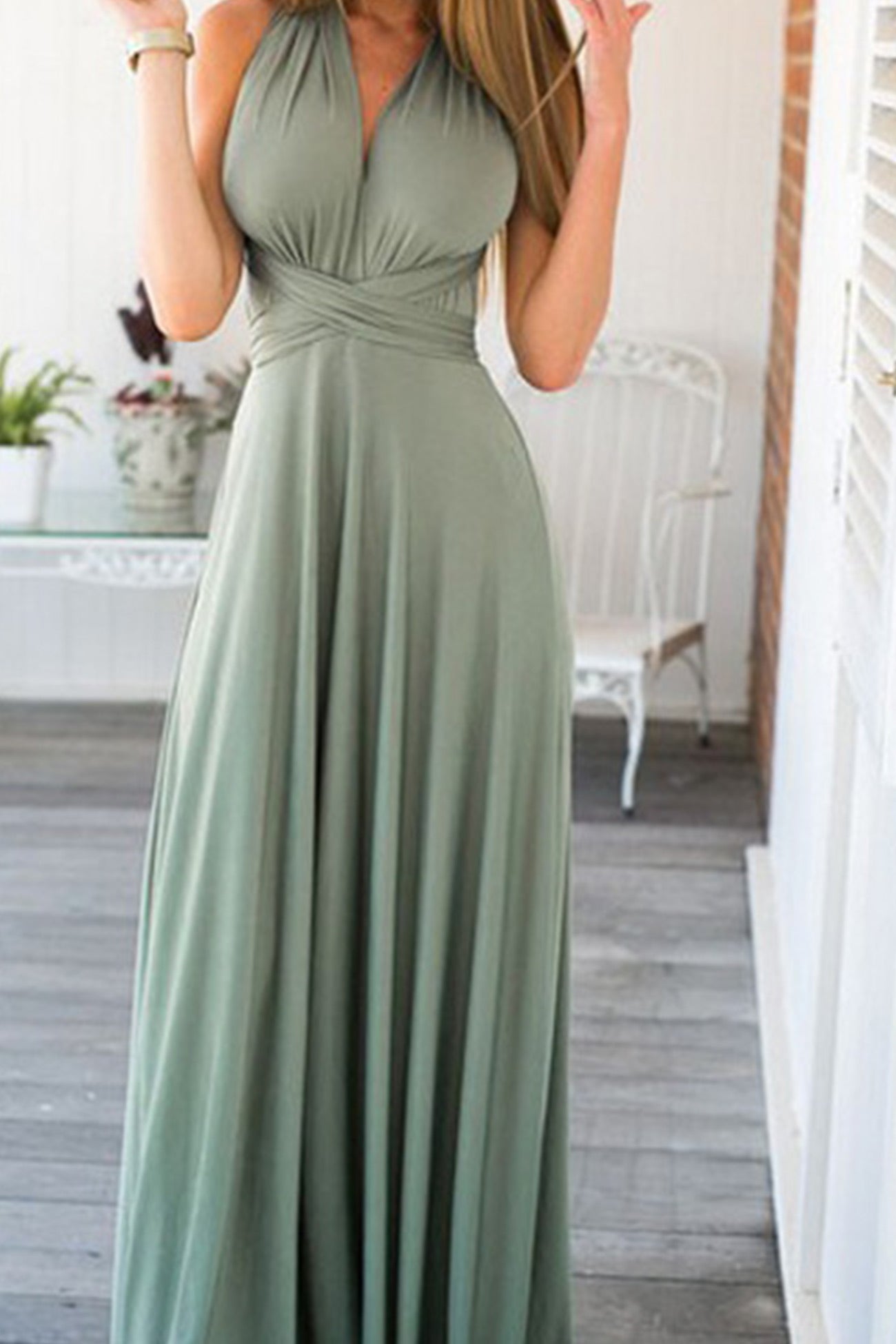 Ivyshape | Multi-Wear Strapless Maxi Dress