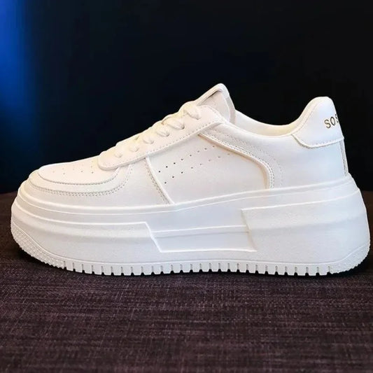 Stylish White Platform Sneakers for Women