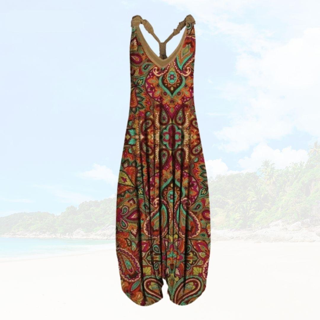 Ivyshape | Women's Beach Cool Jumpsuit Printed