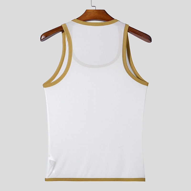 Unisex Sporty Tank Top with breathable material and racerback design Ivyshape