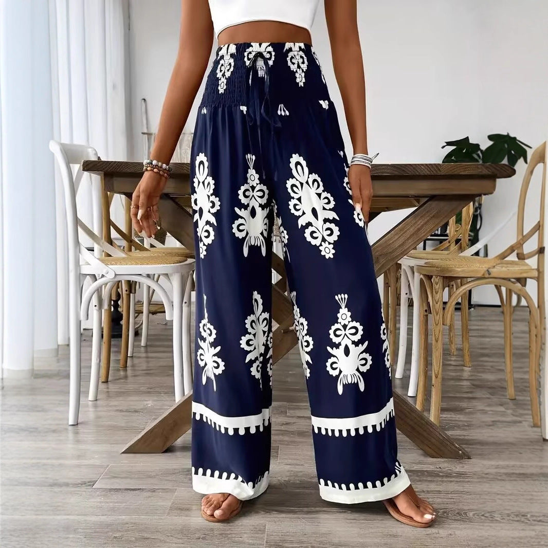 Women's wide cotton harem pants Ivyshape