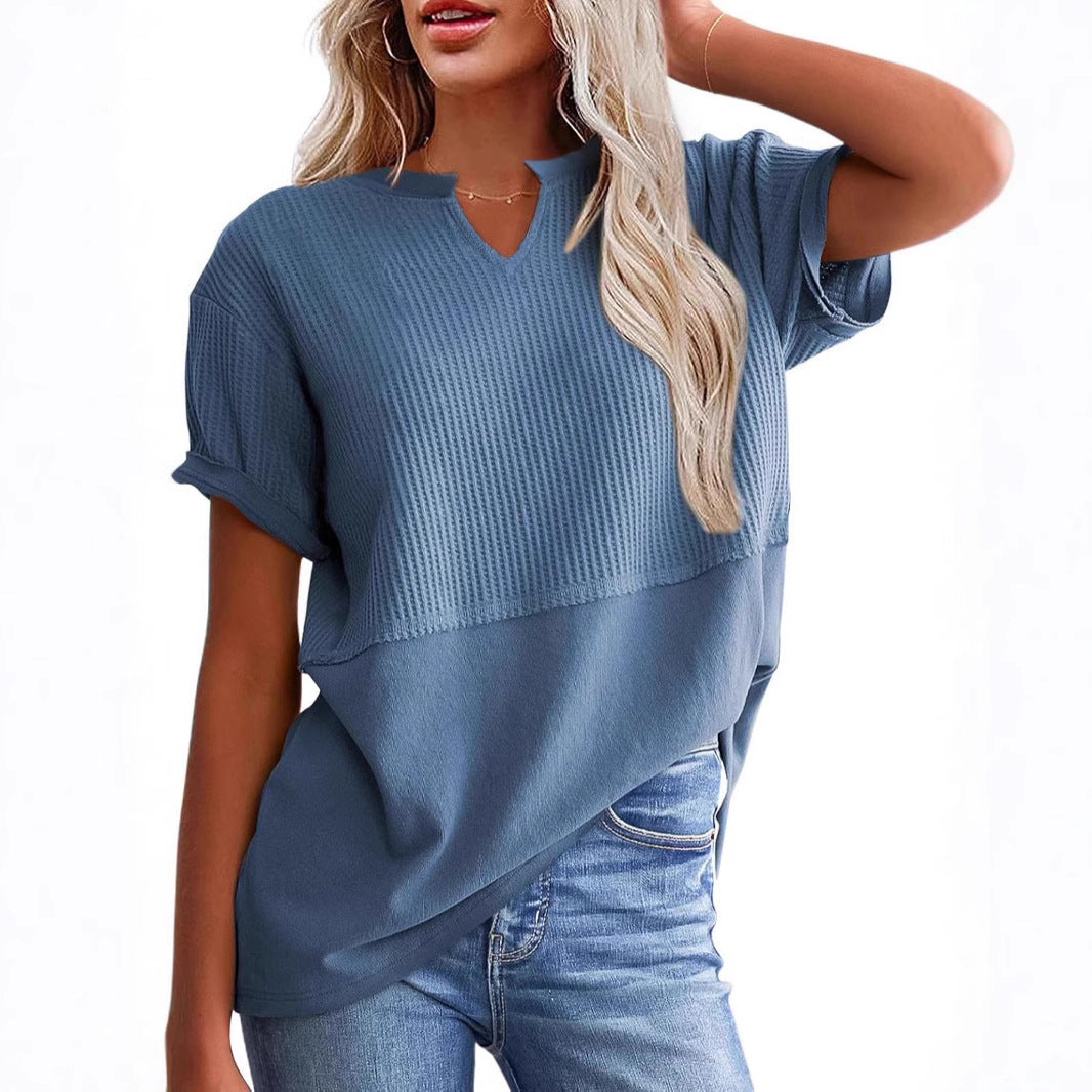 Ladies Leisure Waffle Knit Top Ivyshape