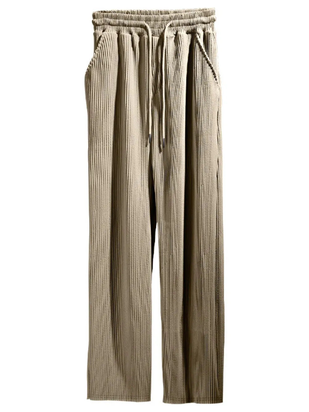 Women's Relaxed Fit Pleated Wide Trousers Ivyshape