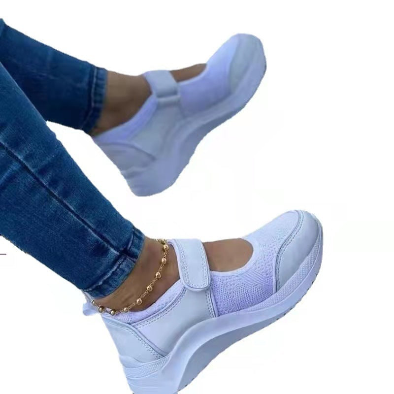 Ladies elegant sports shoes with adjustable Velcro Ivyshape