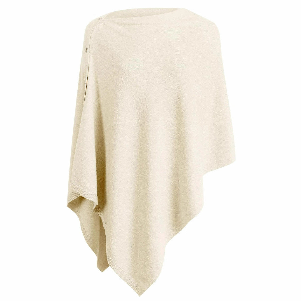 Women's versatile poncho made from high-quality material blend Ivyshape