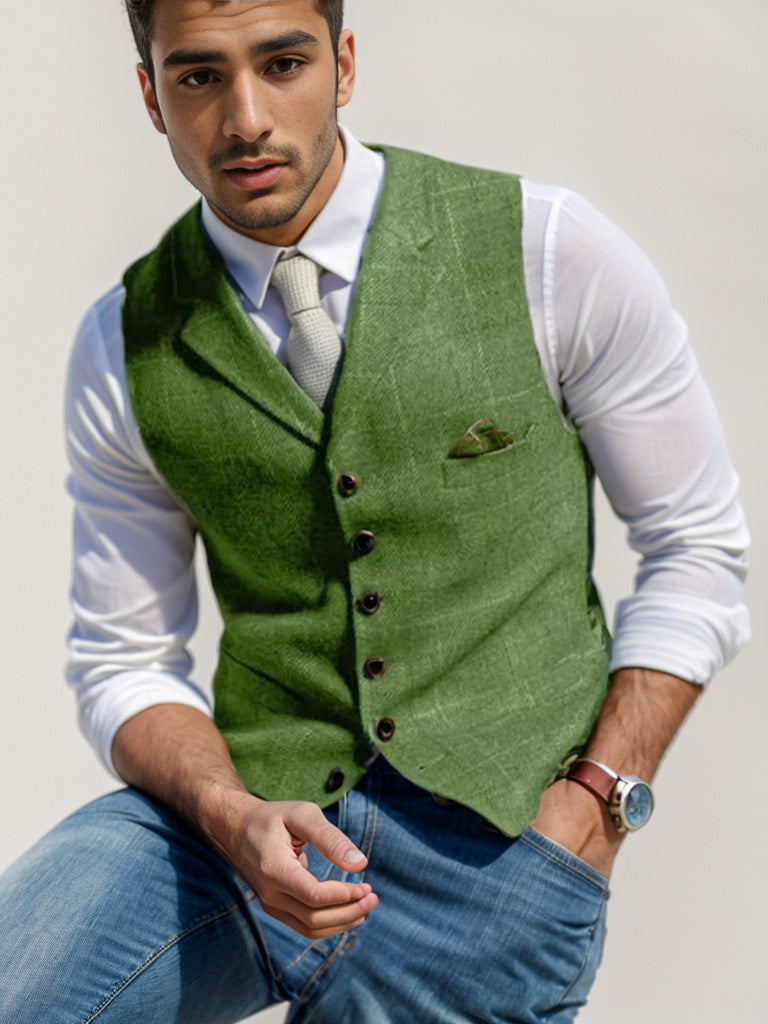 Men's elegant vest in modern style Ivyshape