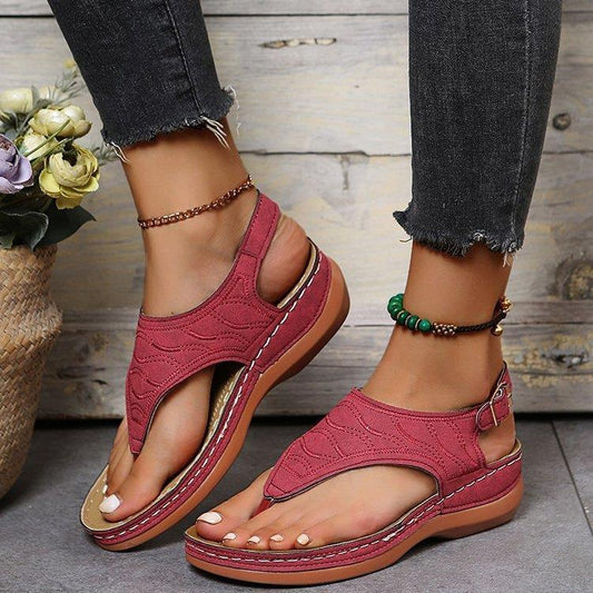 Women Elegant Sandals with Adjustable Heel Strap and Comfort Sole Ivyshape