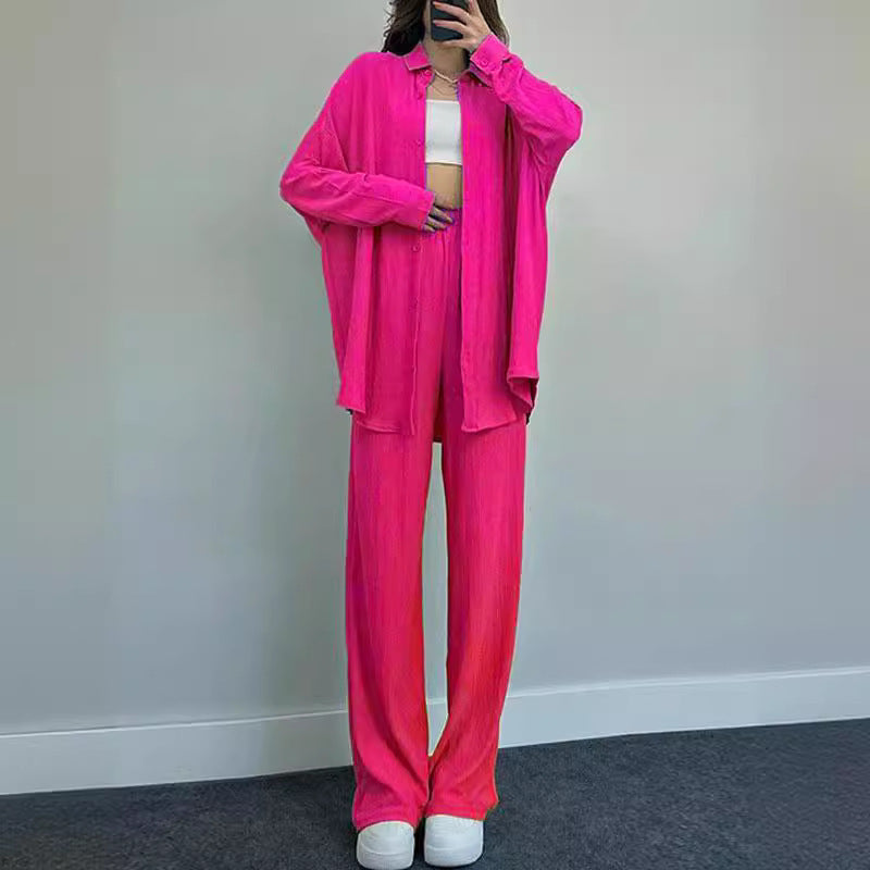 Women's casual jumpsuit with chic shirt Ivyshape