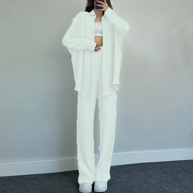 Women's casual jumpsuit with chic shirt Ivyshape