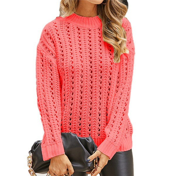 IvyShape | Urban Knit Pullover Long Sleeve Sweater