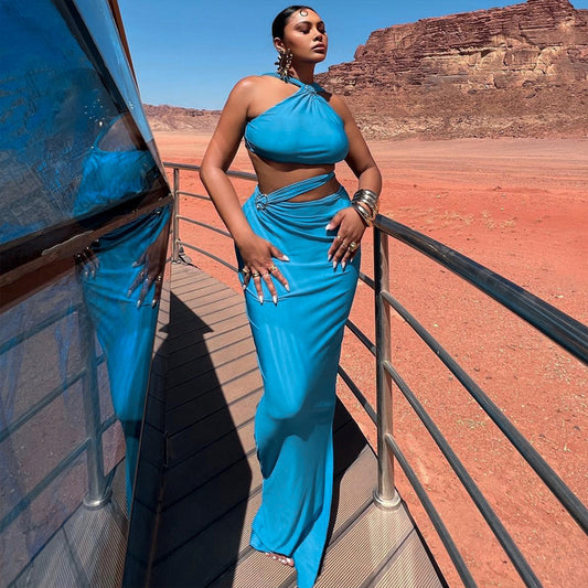 Women Elegant Wrap Dress with Off-Shoulder Design and Figure-Hugging Cut Ivyshape