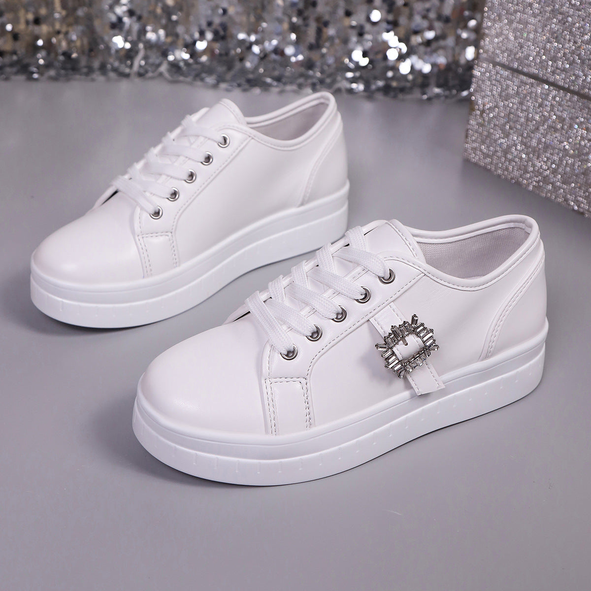 Ladies Fashion Platform Sneakers Ivyshape