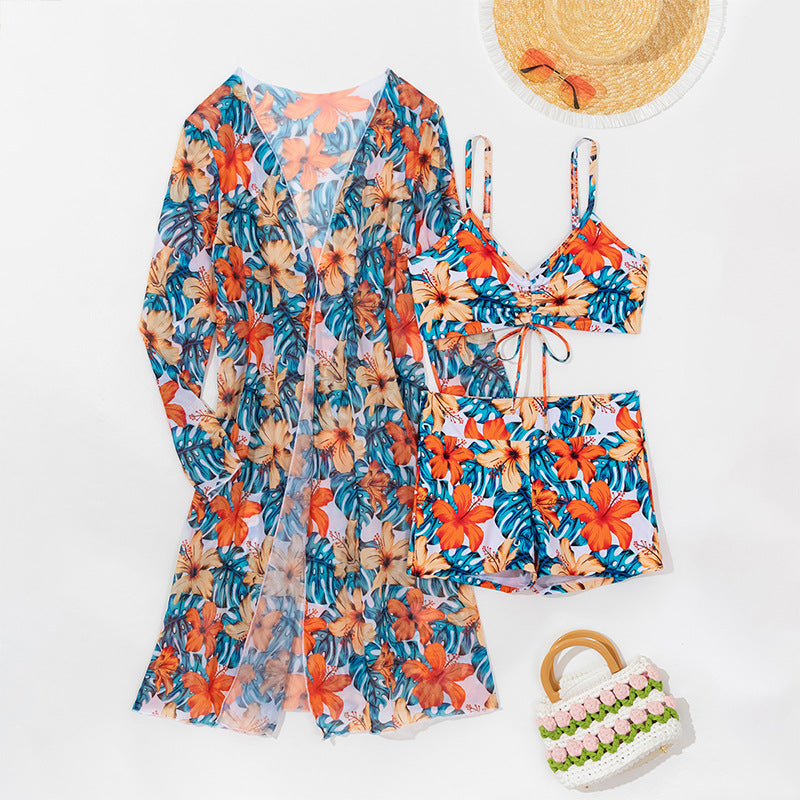 Women's Swimwear Set with Elegant Kimono Ivyshape