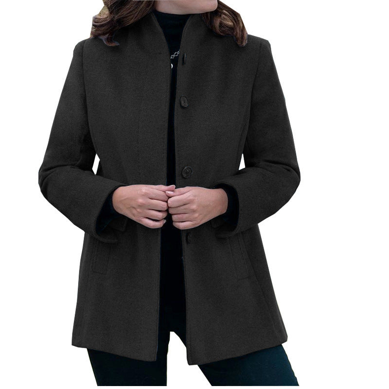 Women's wool coat with narrow cut Ivyshape