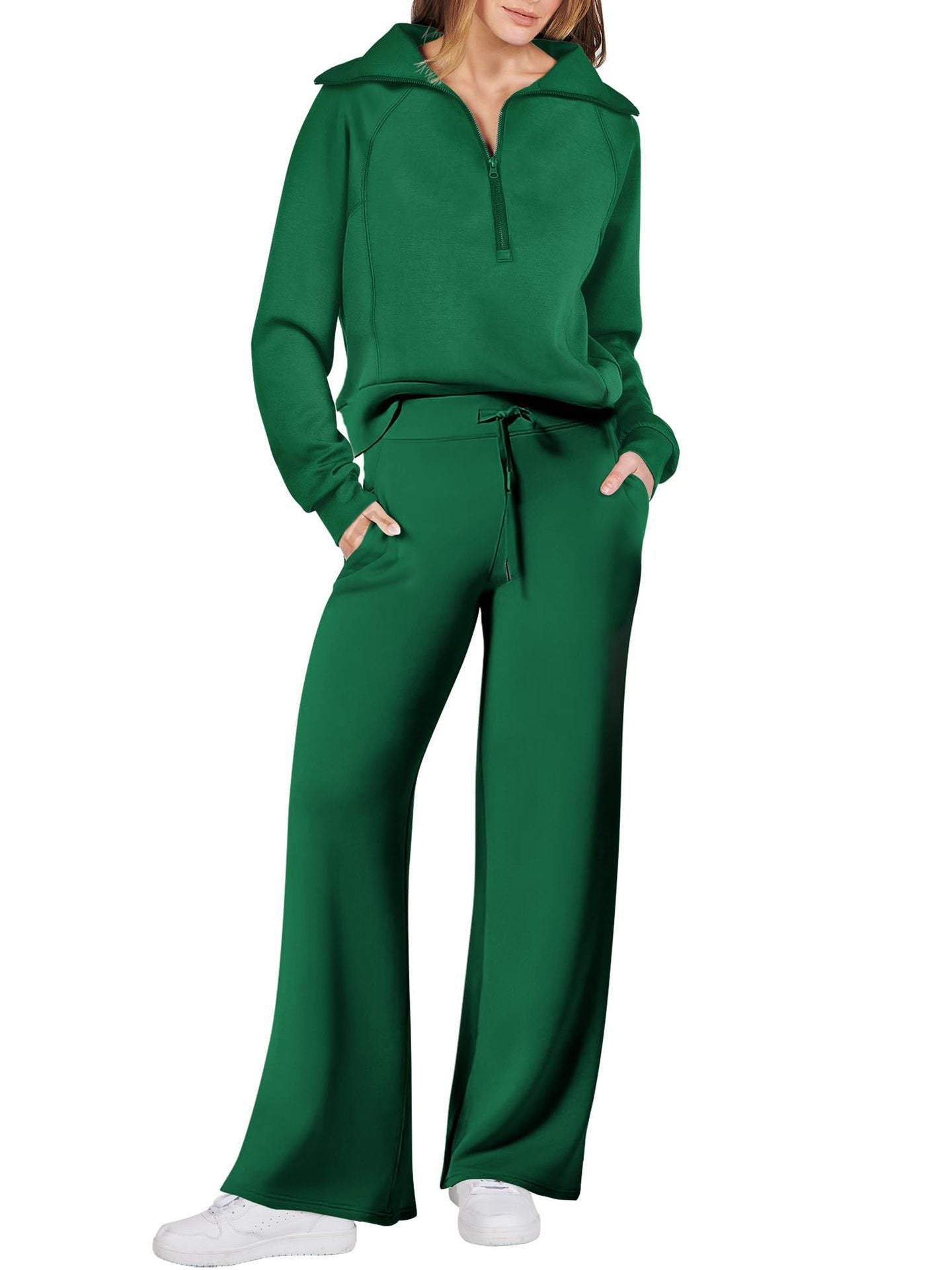 Women's leisure suit with high-quality zipper and comfortable fit Ivyshape