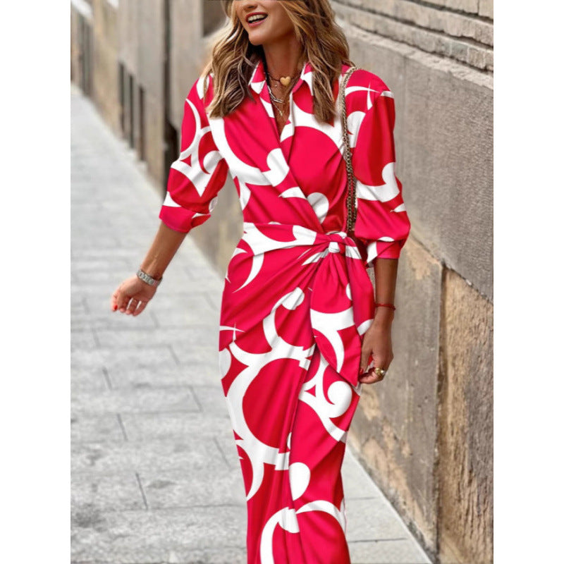 Women Elegant Wrap Dress Ivyshape