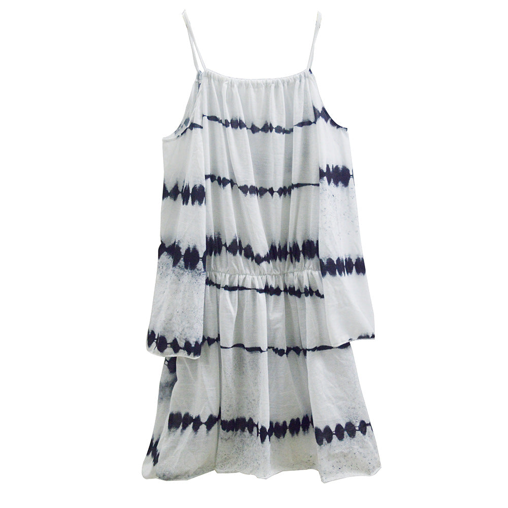 Women's Flowing Tie-Dye Mini Dress Ivyshape