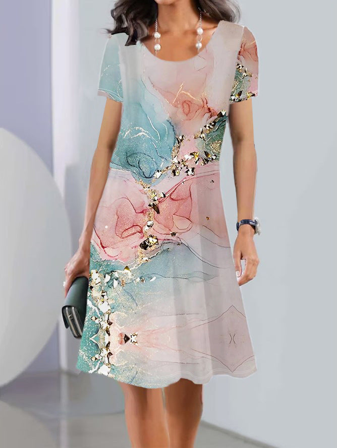 Women Floral Printed A-Line Dress Ivyshape