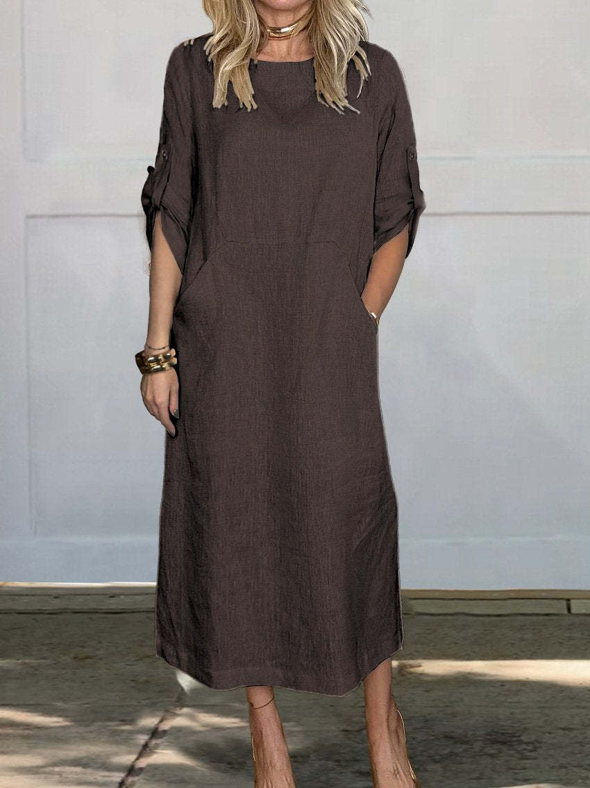 Women casual long sleeve dress Ivyshape