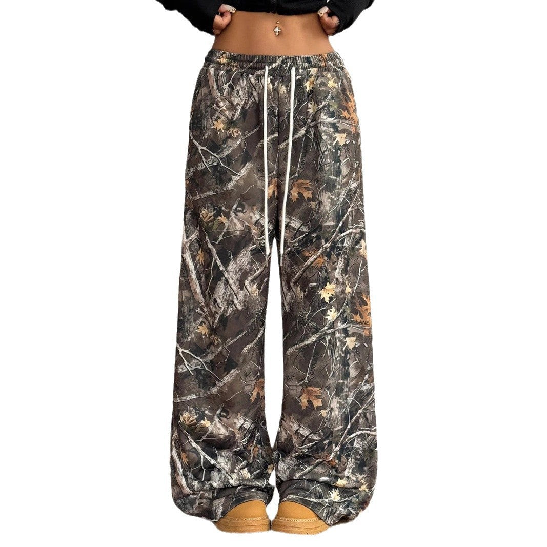 Ivyshape | Slim Fit Camouflage Pants Set