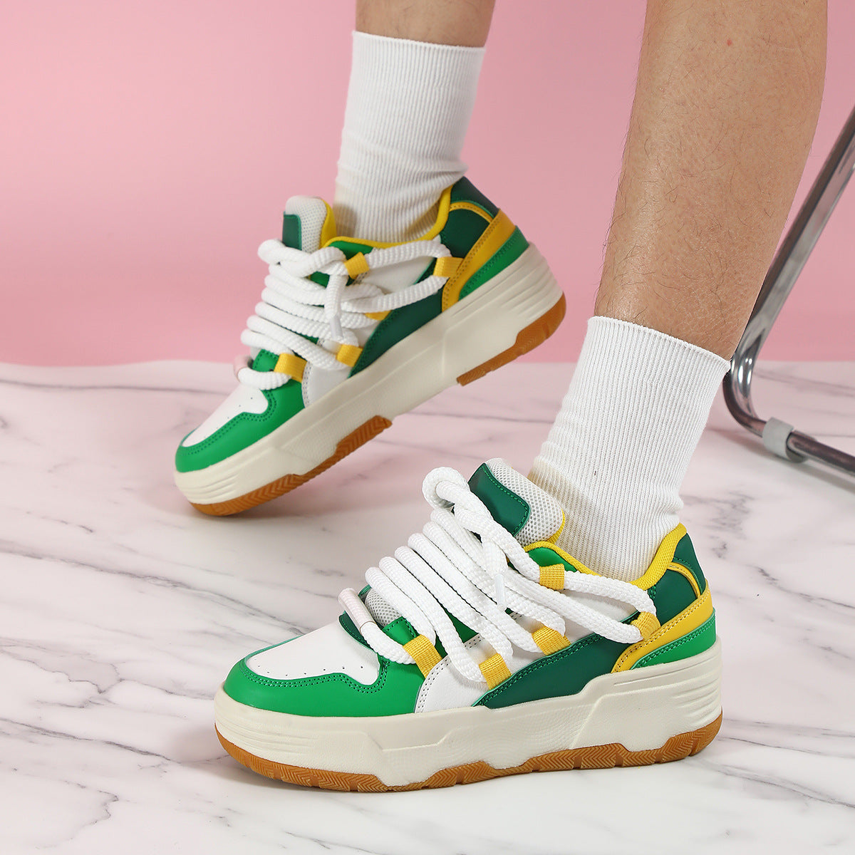 Ladies sporty platform sneakers Ivyshape