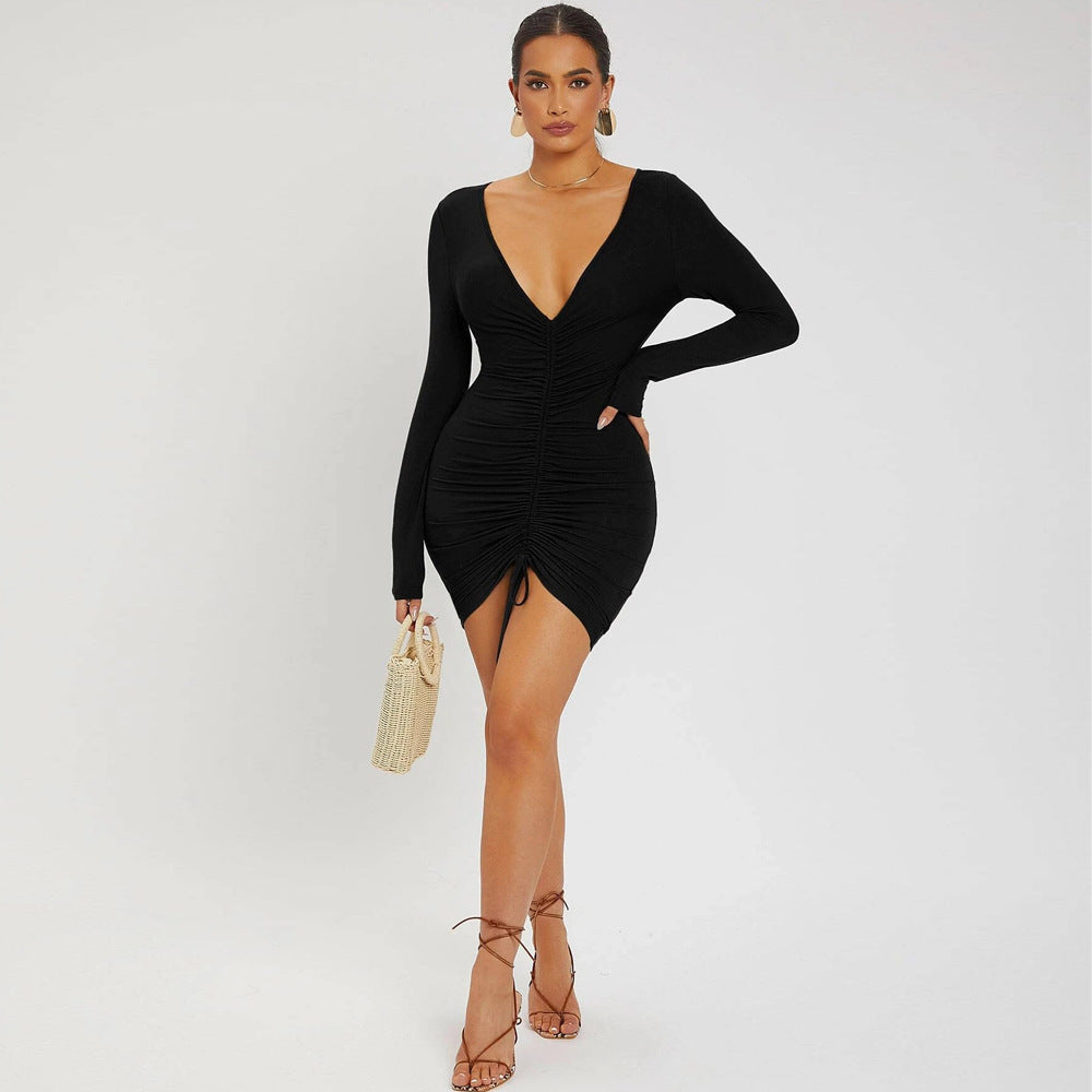 Ivyshape | Ruched Bodycon Mini Dress