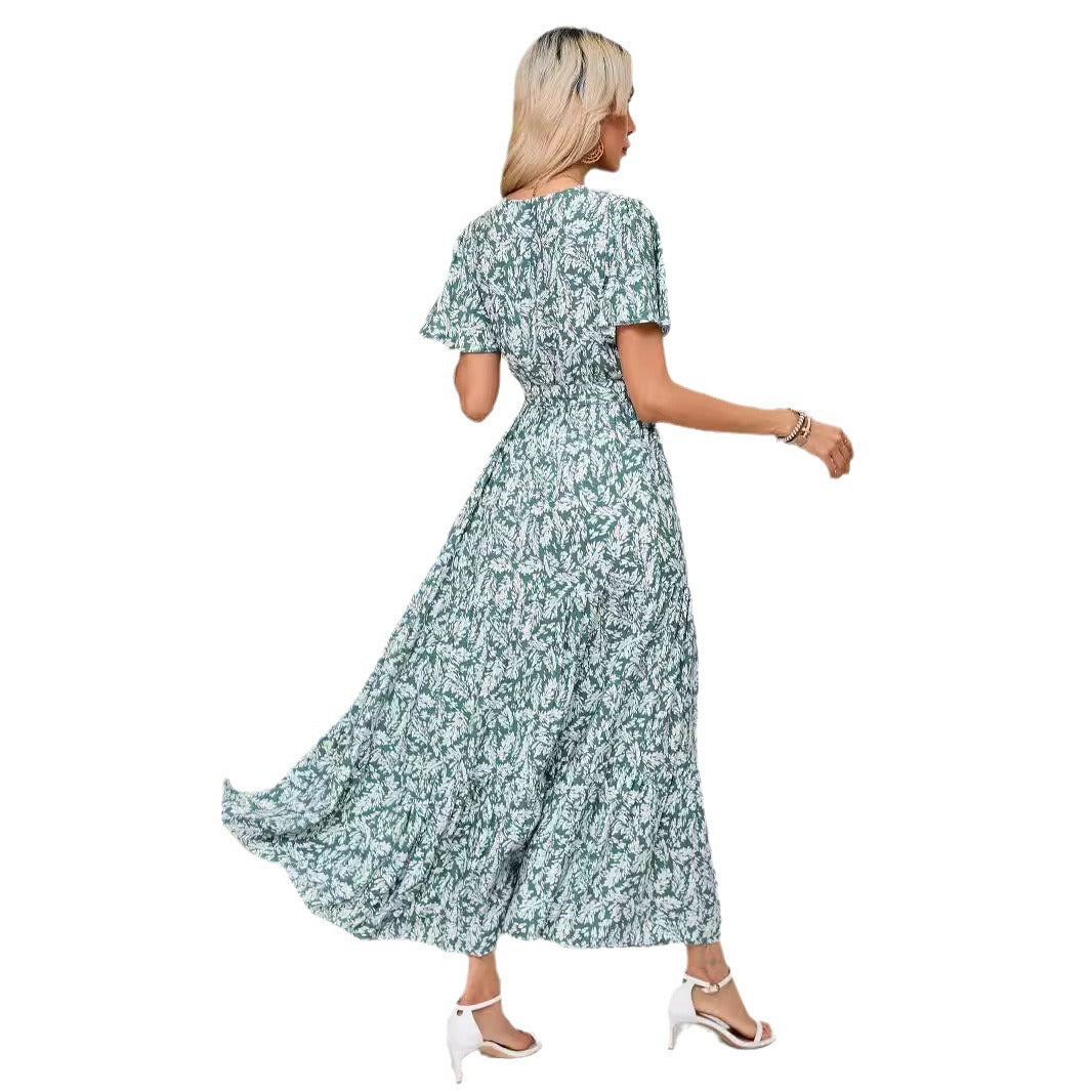 IvyShape | Trimmed Multi-Layer Beach Vacation Dress