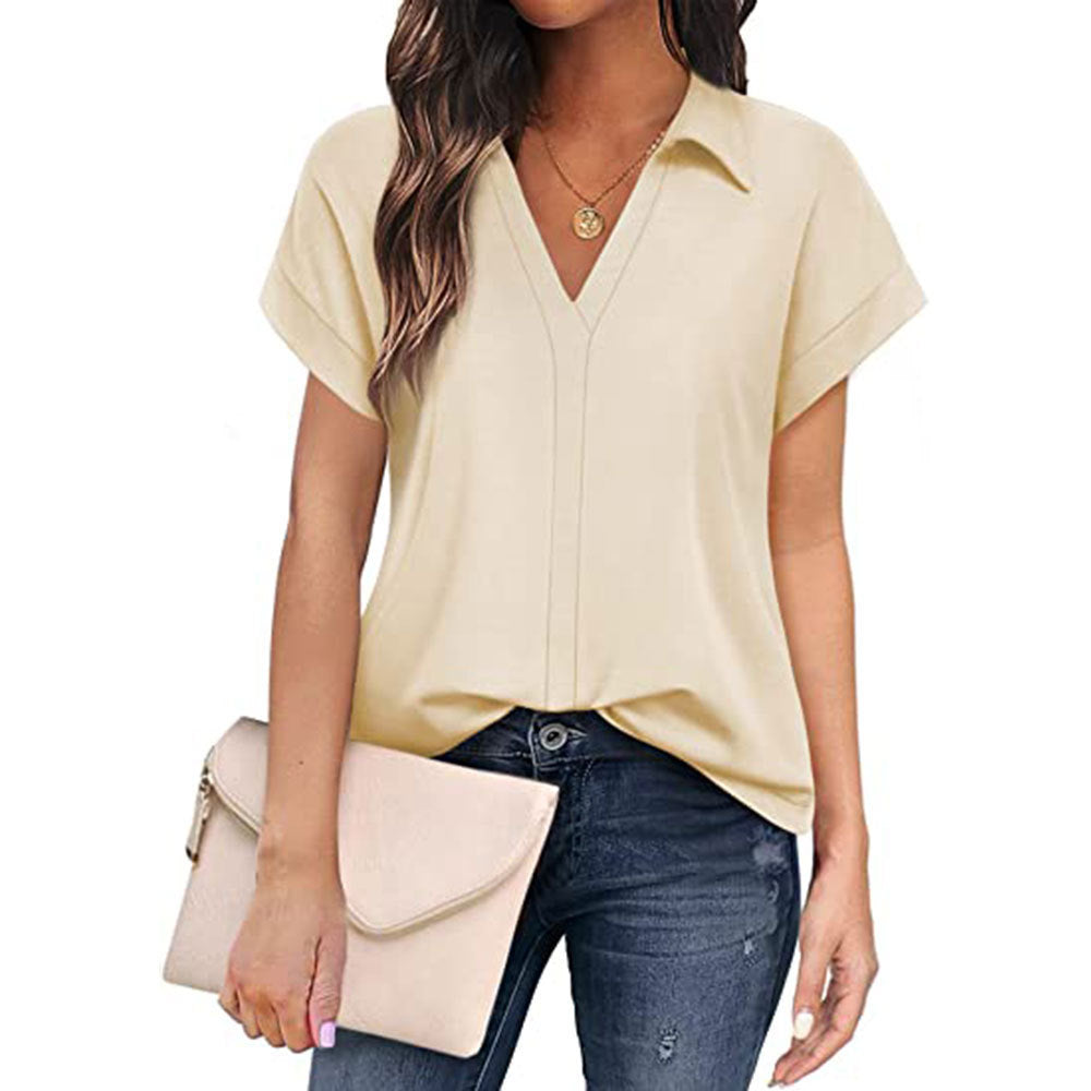 IvyShape | Versatile Casual Short Sleeve Shirt for Women