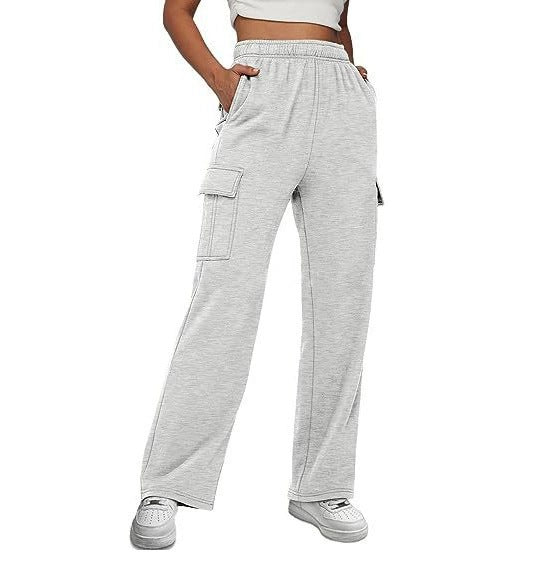 Women Cargo Pants with Wide Leg and Practical Side Pockets Ivyshape