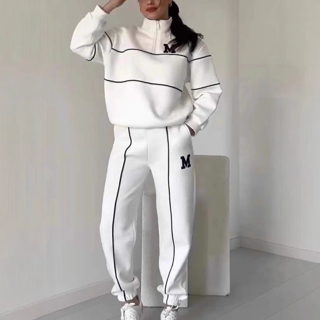 Ivyshape | Sweatshirt Long Pants Sportswear Set