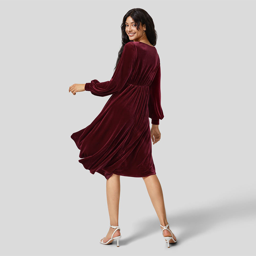 IvyShape | Velvety Cocktail Dress