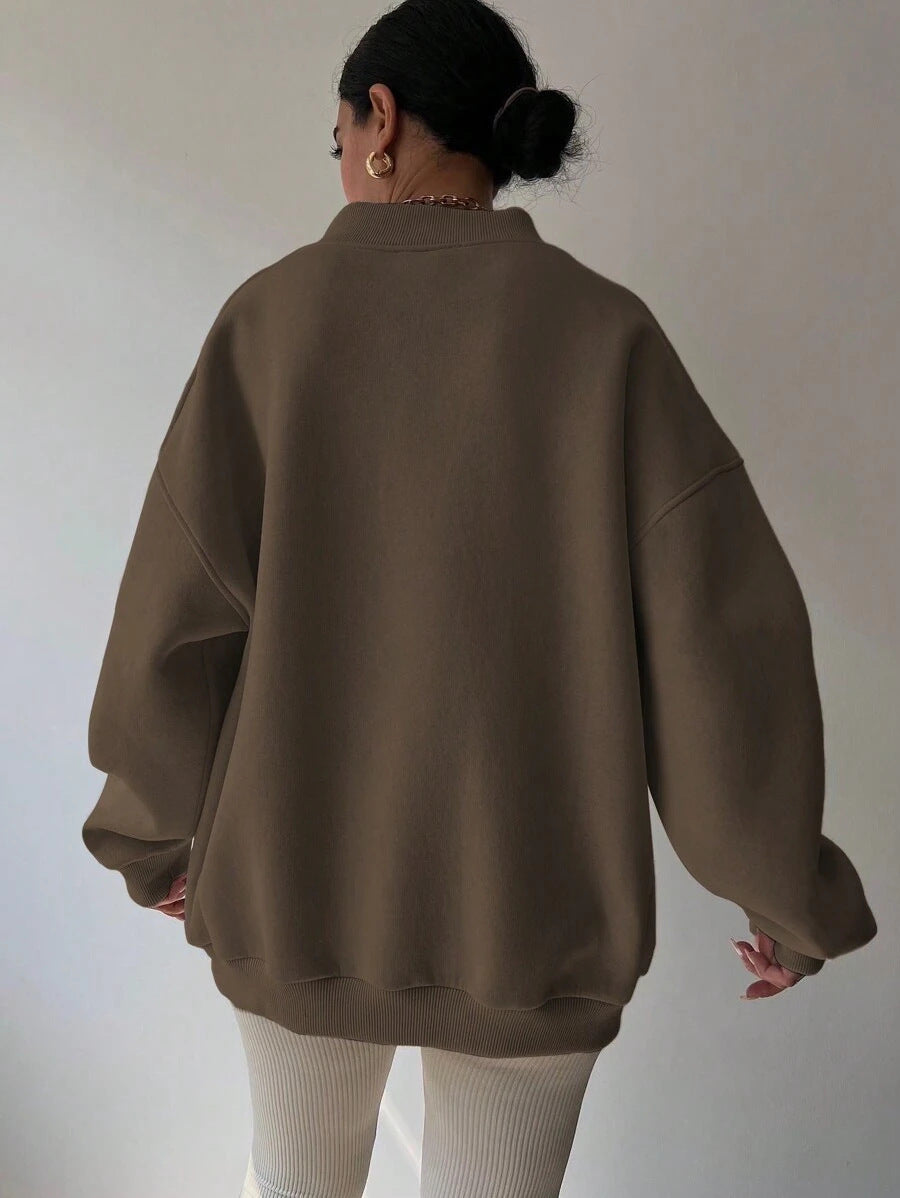 Ivyshape | Casual Long-Sleeve Sweatshirt