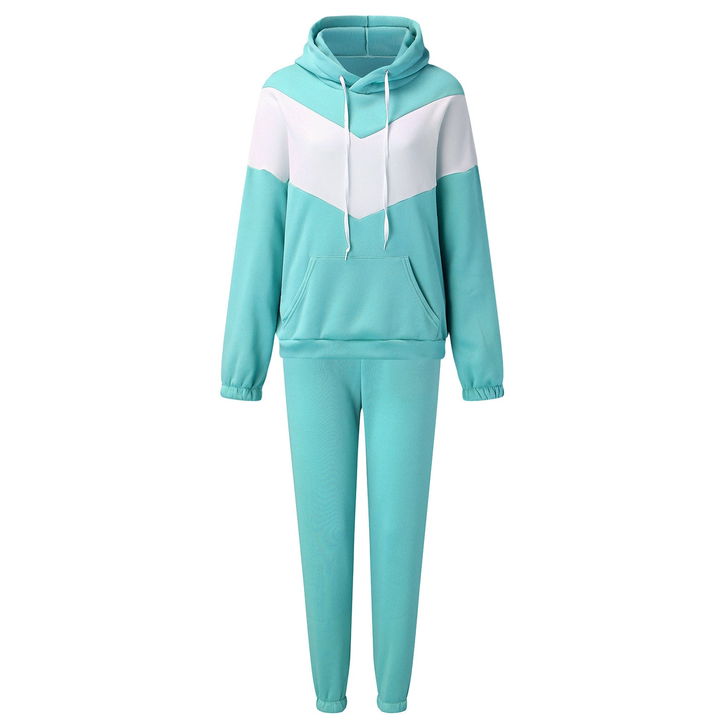 Women's sporty set made of fleece hoodie and joggers with hybrid design Ivyshape