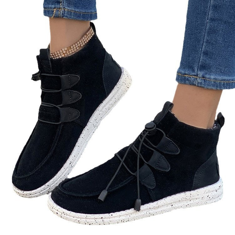 Women's sneakers with elastic lacing system and non-slip sole Ivyshape