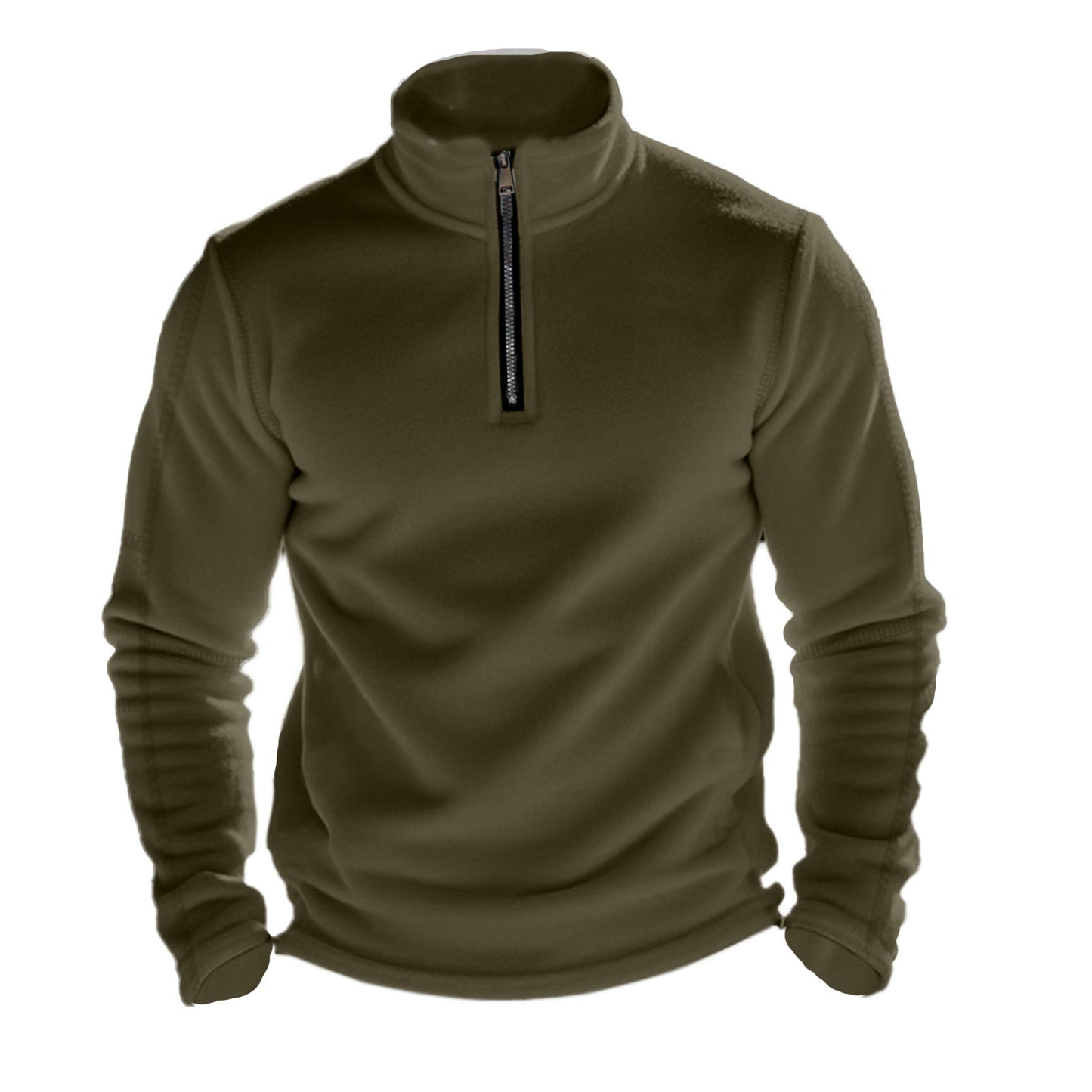 Men's Fleece Hoodie with Half Zip Ivyshape