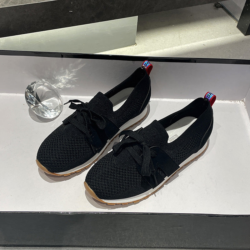 Ladies sporty mesh sneakers with breathable upper material Ivyshape