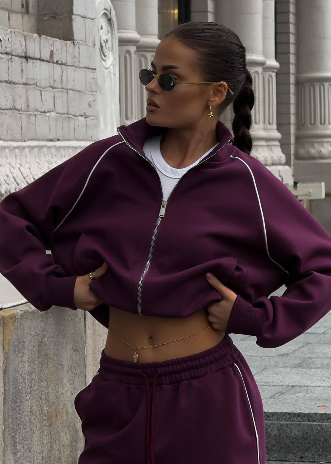 Ivyshape | Tracksuit Set Sporty Luxe