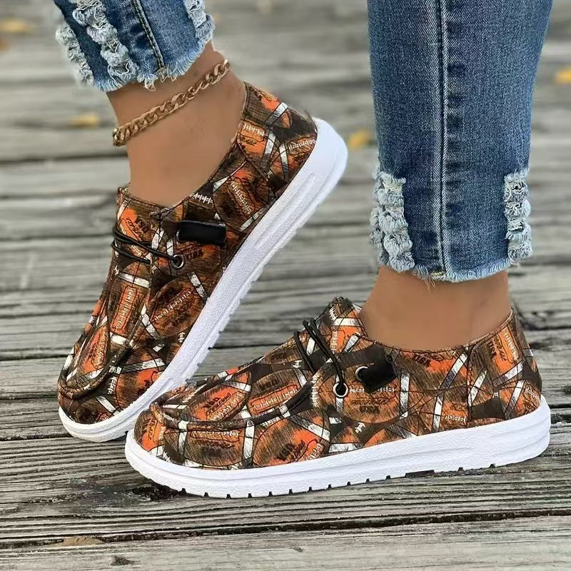 Women's sneaker with football motif Ivyshape