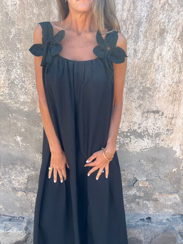 Maxi dress for women with floral embellishment Ivyshape