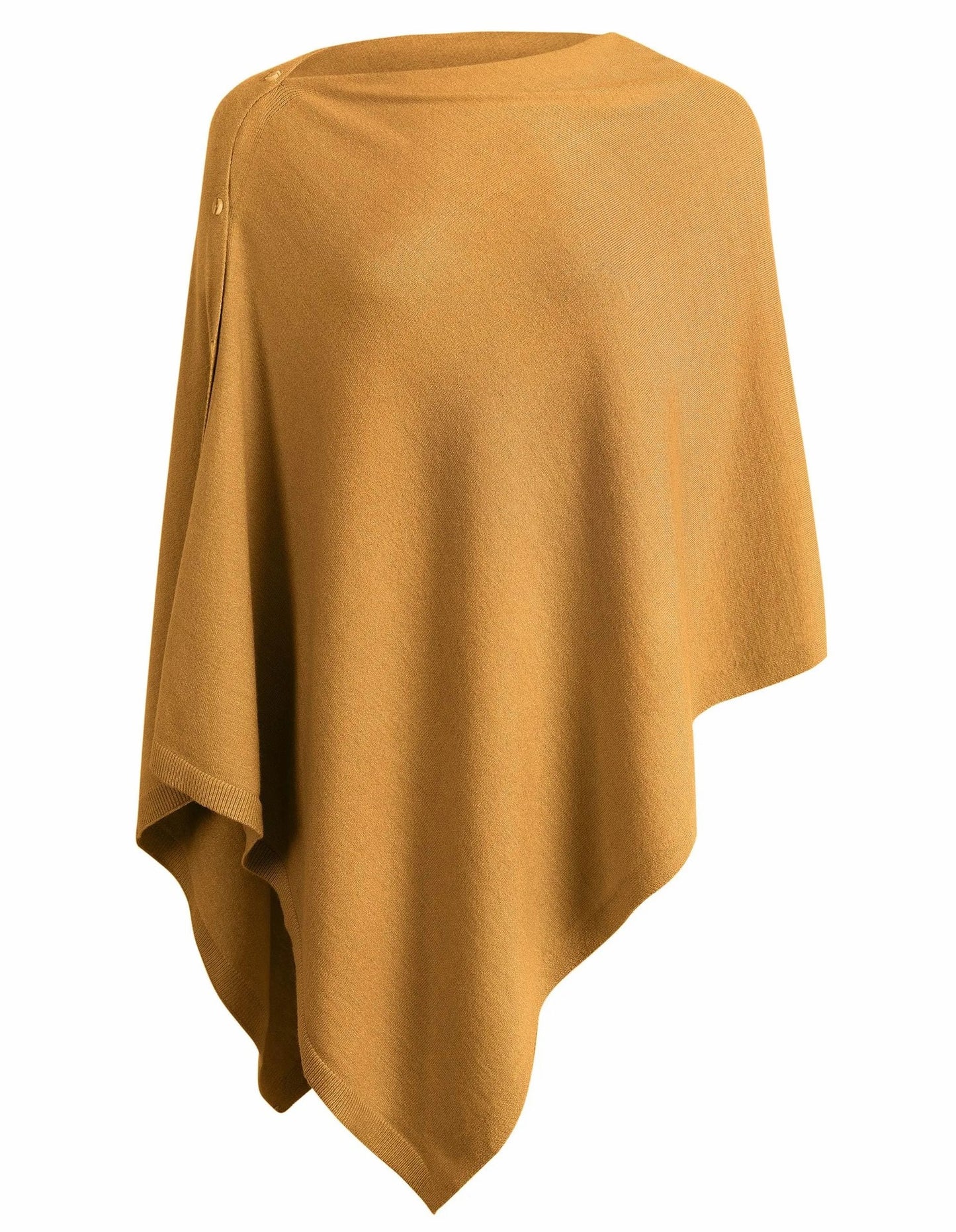 Women's versatile poncho made from high-quality material blend Ivyshape