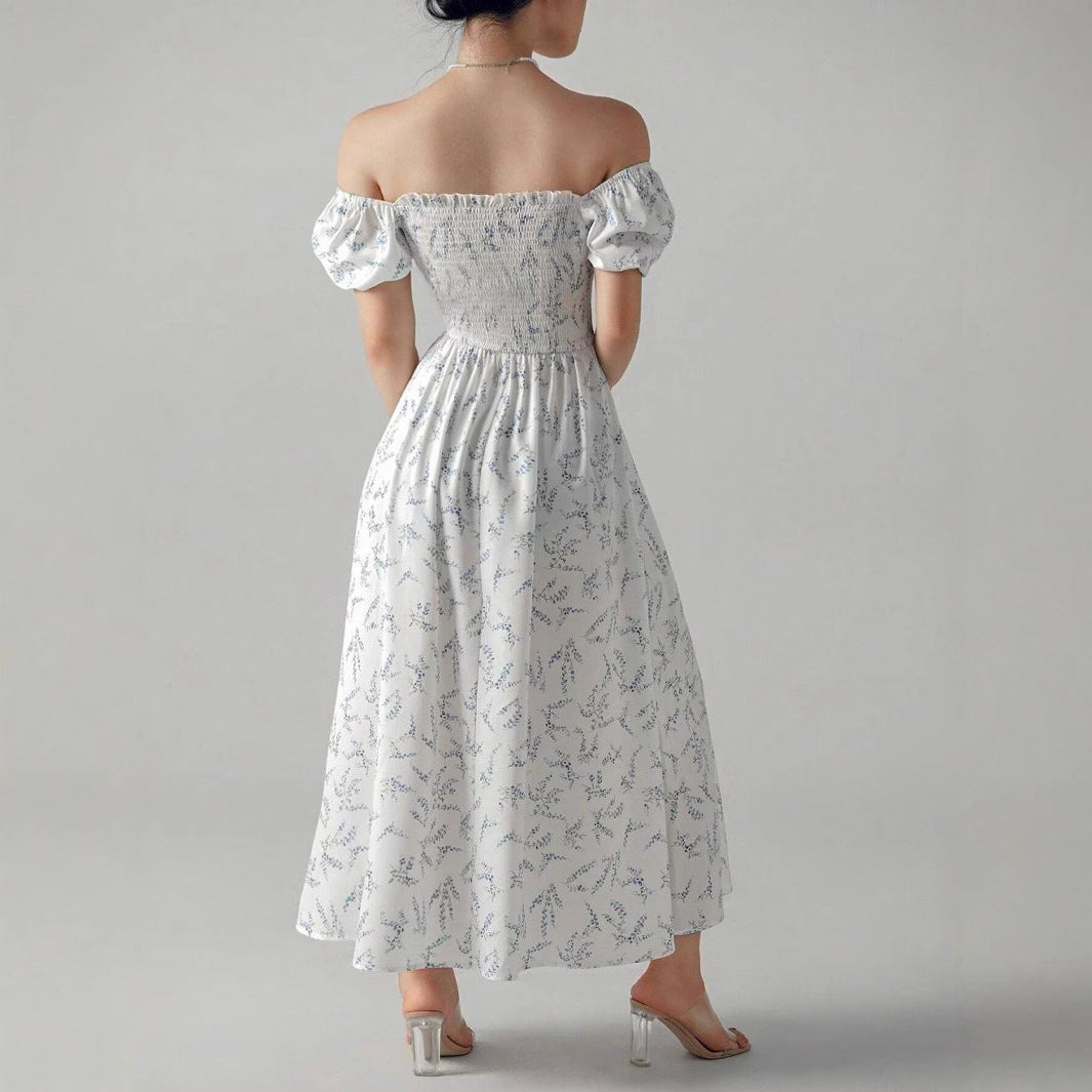 IvyShape | Printed Elegant Flowing Long Dress