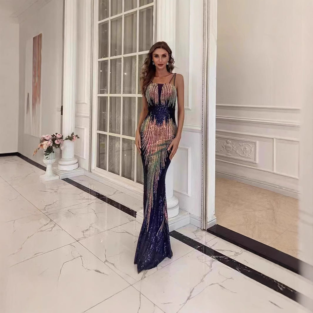 IvyShape | Celebration Performance Sequined Evening Gown