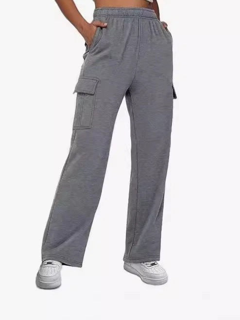 Women Cargo Pants with Wide Leg and Practical Side Pockets Ivyshape