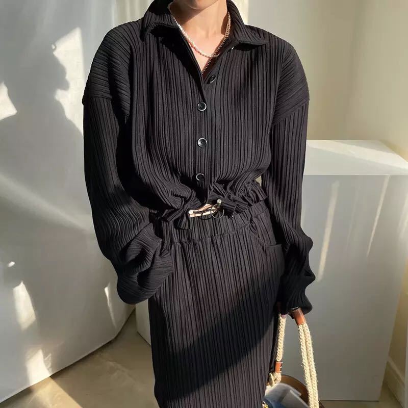 Ladies elegant and modern shirt dress Ivyshape