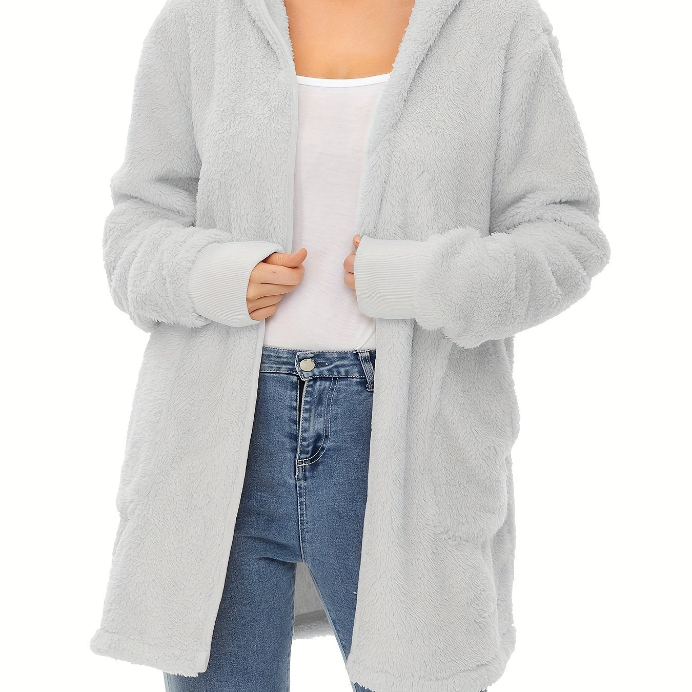 Ladies soft fleece coats Ivyshape