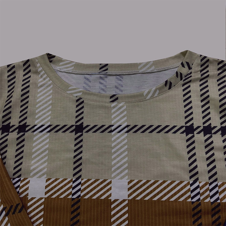 Ivyshape | Printed Casual Sweater Top